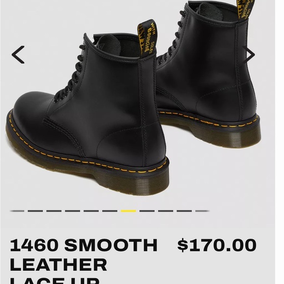 Doc marten 1460 black lace up 8 hole boots EUC size 7 US-M/ 38 EU / 8US-L - Picture 14 of 16